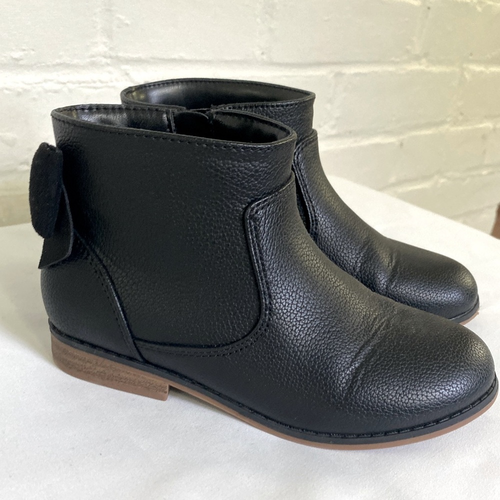 Cat & Jack Girls Ankle Booties with Bow, NWOT
